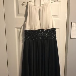 Short Black and White Dress